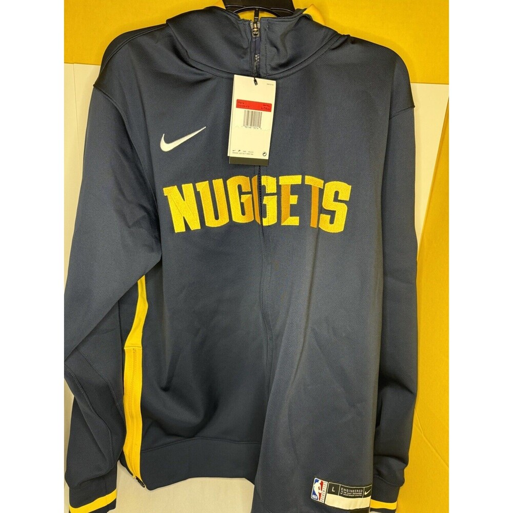 NWT Nike NBA Denver Nuggets Blue On-Court Jacket Sz L-Tall
